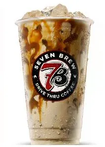 7 Brew Blondie caramel vanilla breve drink