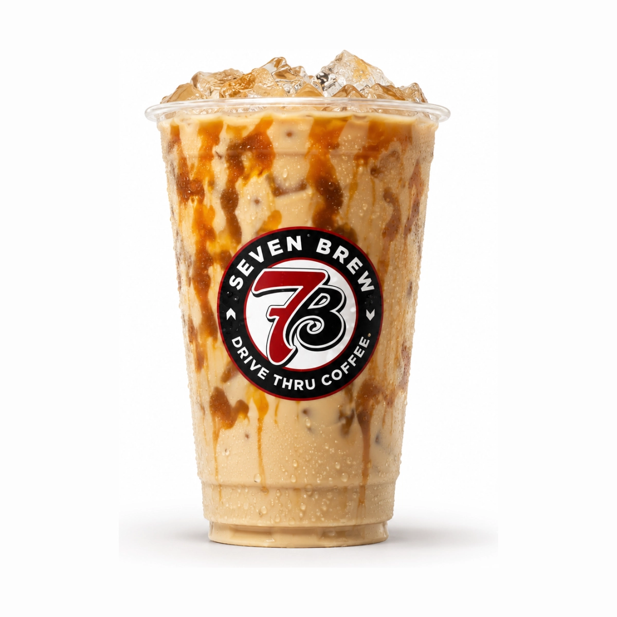 7 Brew Blondie Coffee Drink in a clear cup