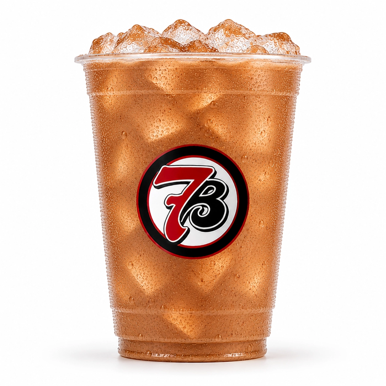 7 Brew Chai Latte in a clear cup