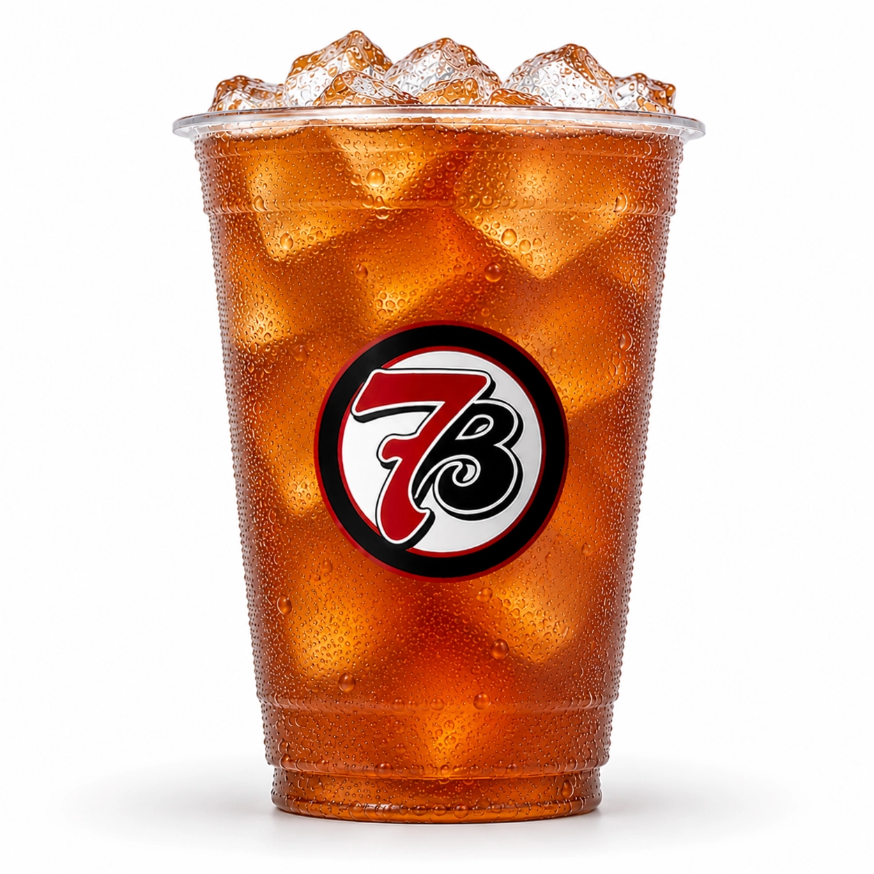 7 Brew Decaf Tea in a clear cup