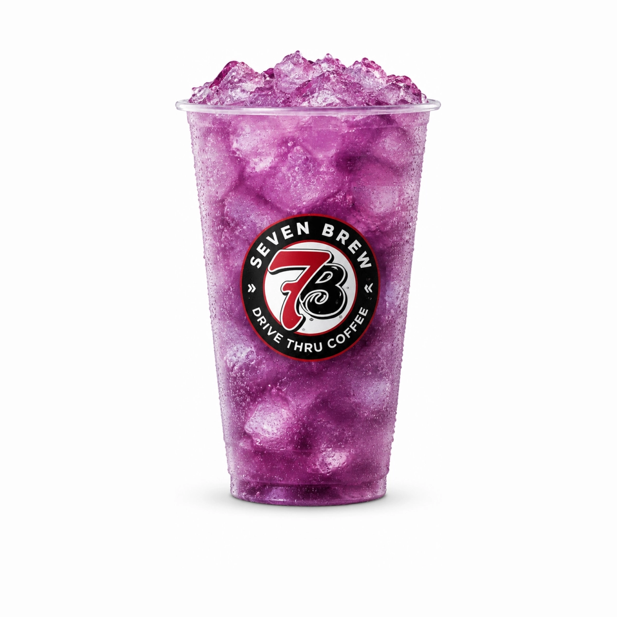 7 Brew Nightshade Fizz in a clear cup