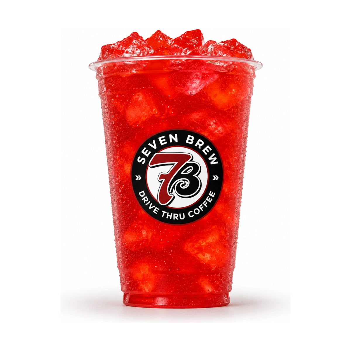 7 Brew Pixie Stick 7 Energy drink in a clear cup