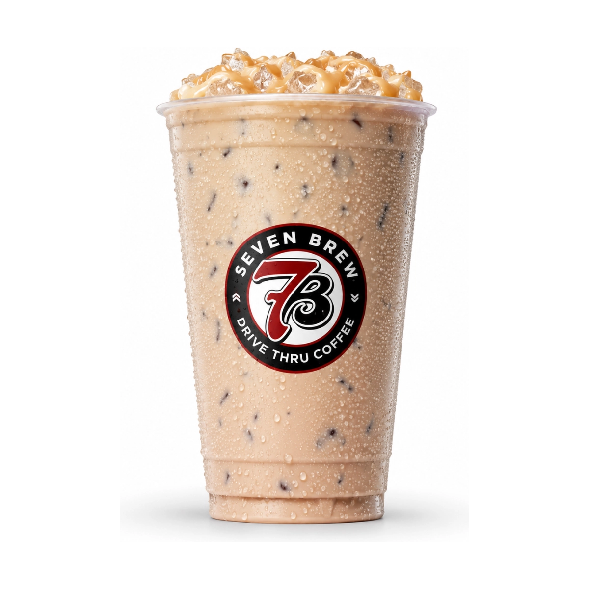 7 Brew Triple 7 Coffee Drink in a clear cup